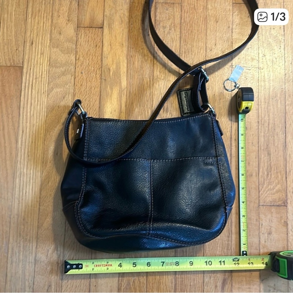 Silpada Dark Brown Leather Shoulder Bag and earring bundle